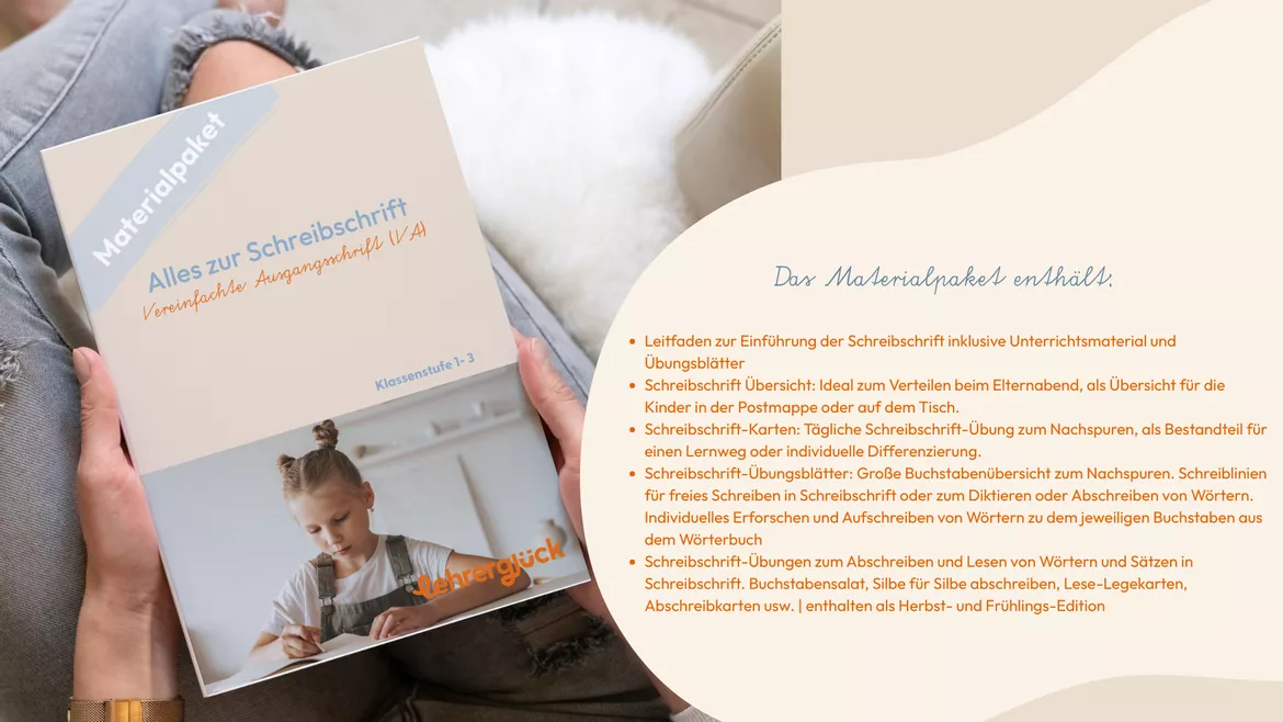 Bild in der Beschreibung des Unterrichtsmaterials Schreibschrift Übung (VA) | Frühlings-Edition von Lehrerglück #6