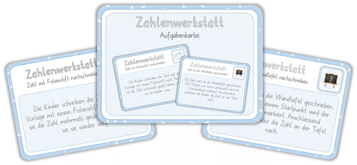 Bild in der Beschreibung des Unterrichtsmaterials Zahlenwerkstatt - Schreiben - Zählen - Mengen erfassen von Kreadura #1