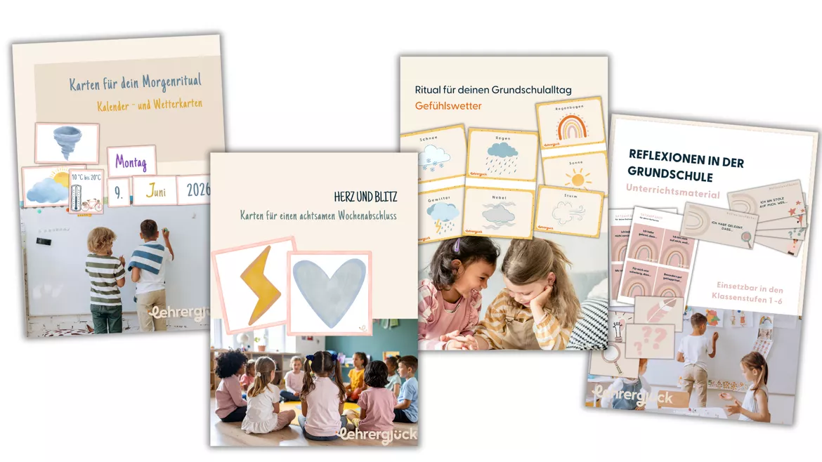 Bild in der Beschreibung des Unterrichtsmaterials Materialpaket | Rituale für die Grundschule von Lehrerglück #1