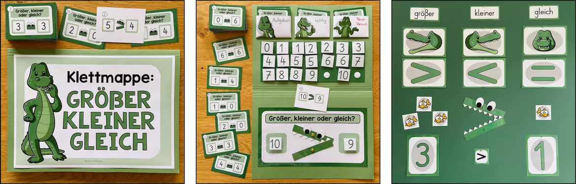 Bild in der Beschreibung des Unterrichtsmaterials GRÖßER / KLEINER / GLEICH - Materialpaket (1. Schulstufe) von Unterrichtmitspass #3