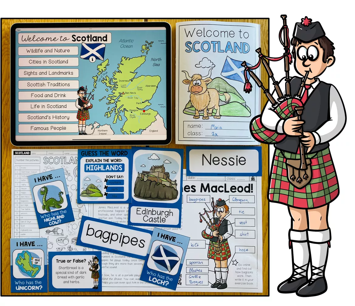 Bild in der Beschreibung des Unterrichtsmaterials SCOTLAND - Materialpaket von Unterrichtmitspass #1