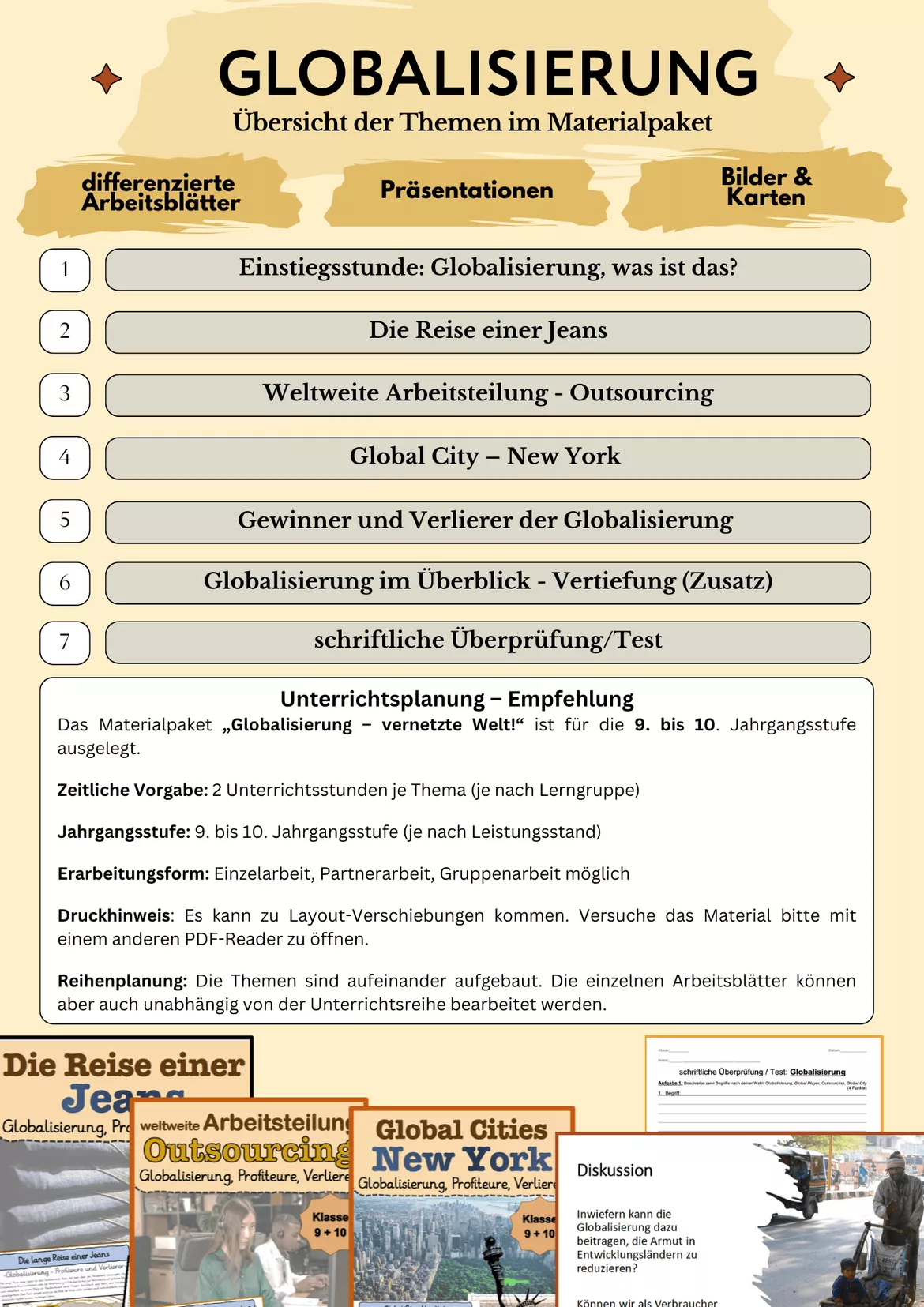 Bild in der Beschreibung des Unterrichtsmaterials Globalisierung Einstieg Arbeitsblatt Klasse 9 10 – Global Player AB1 von Herr Mattenwagen #2