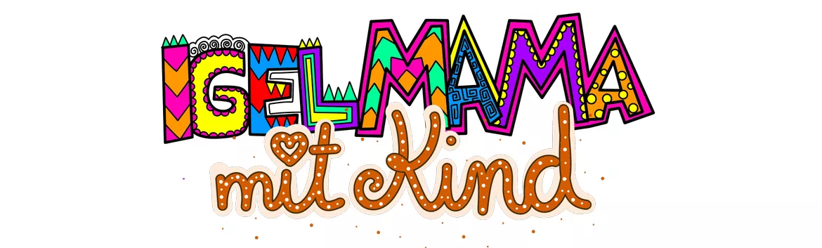 Bild in der Beschreibung des Unterrichtsmaterials Kunst Herbst Bunte Igelmama mit Kind von Lernperle #1
