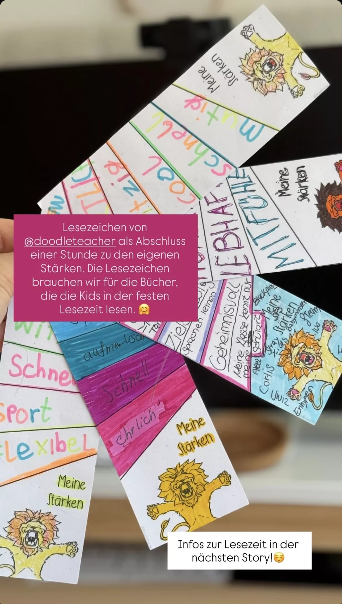Bild in der Beschreibung des Unterrichtsmaterials Meine Stärken – Lesezeichen zum Selbstgestalten von Doodleteacher #3