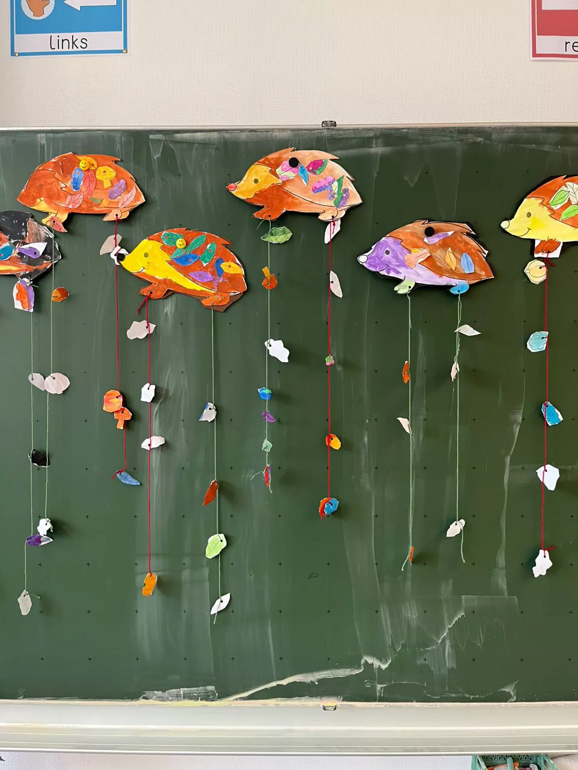 Bild in der Beschreibung des Unterrichtsmaterials Herbst Igelmobile 🍁🦔 - Bastelvorlage zum Ausschneiden & Gestalten von Doodleteacher #3