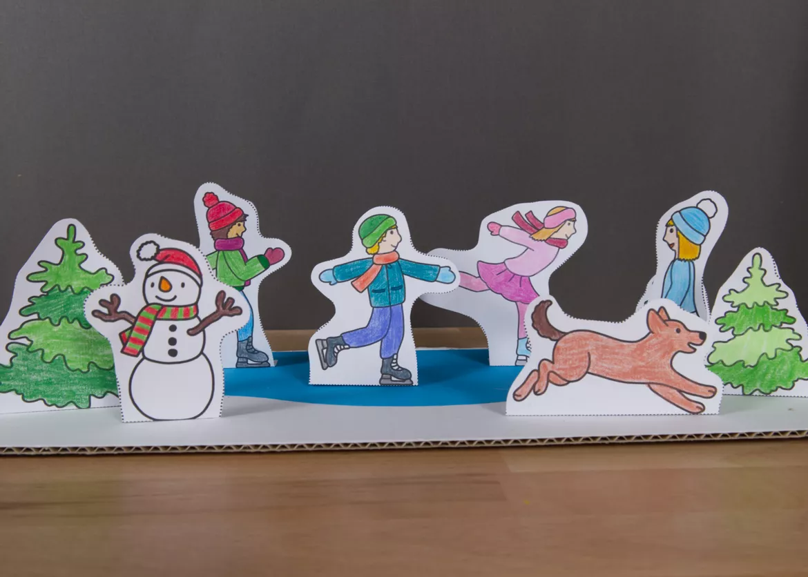 Bild in der Beschreibung des Unterrichtsmaterials Kunst Weihnachten, Weihnachten im Schuhkarton von Pinselpauker #3