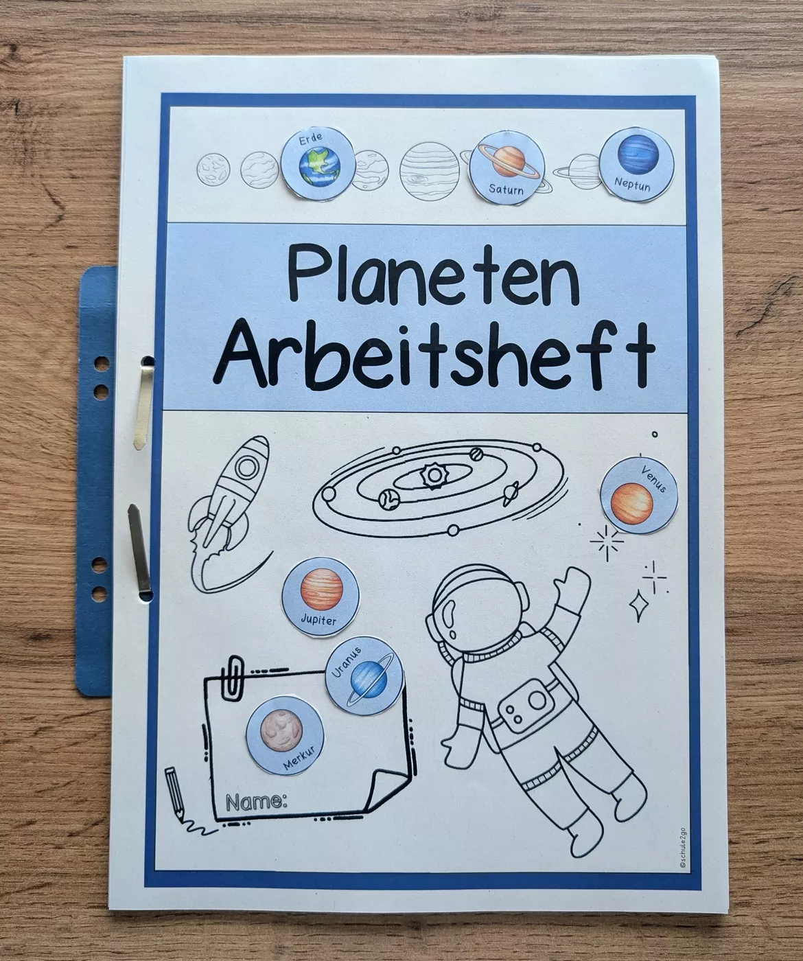 Bild in der Beschreibung des Unterrichtsmaterials PLANETEN / Arbeitsheft zum Sonnensystem von Schule2go #1