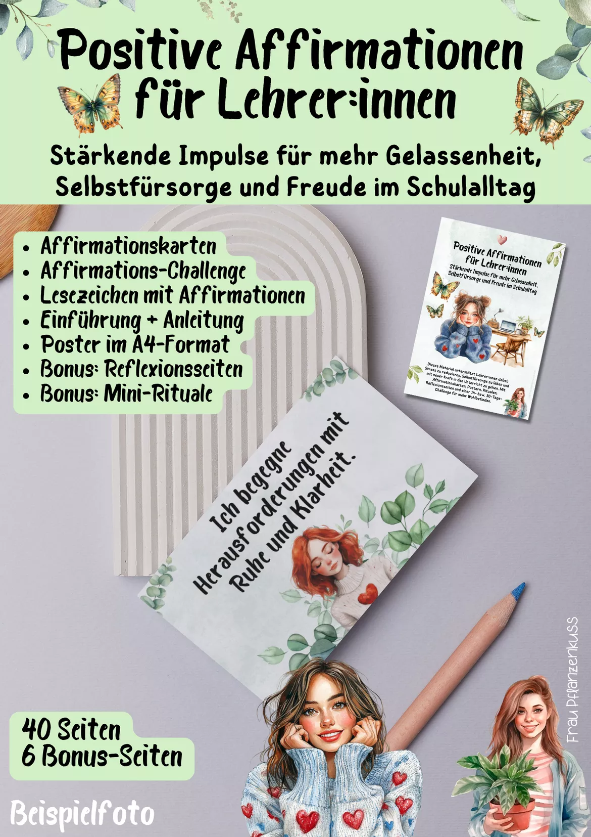 Bild in der Beschreibung des Unterrichtsmaterials Positive Affirmationen für Lehrer:innen - Anleitung, Einführung + Zusatzmaterial von Frau Pflanzenkuss #4