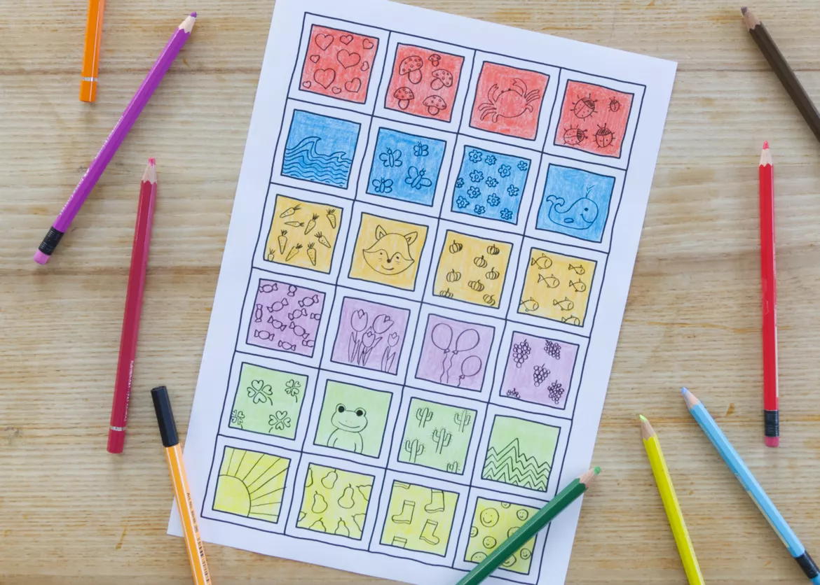 Bild in der Beschreibung des Unterrichtsmaterials 7 schnelle und einfache Kunstideen für Vertretungsstunden, Grundschule, Materialpaket von Pinselpauker #4
