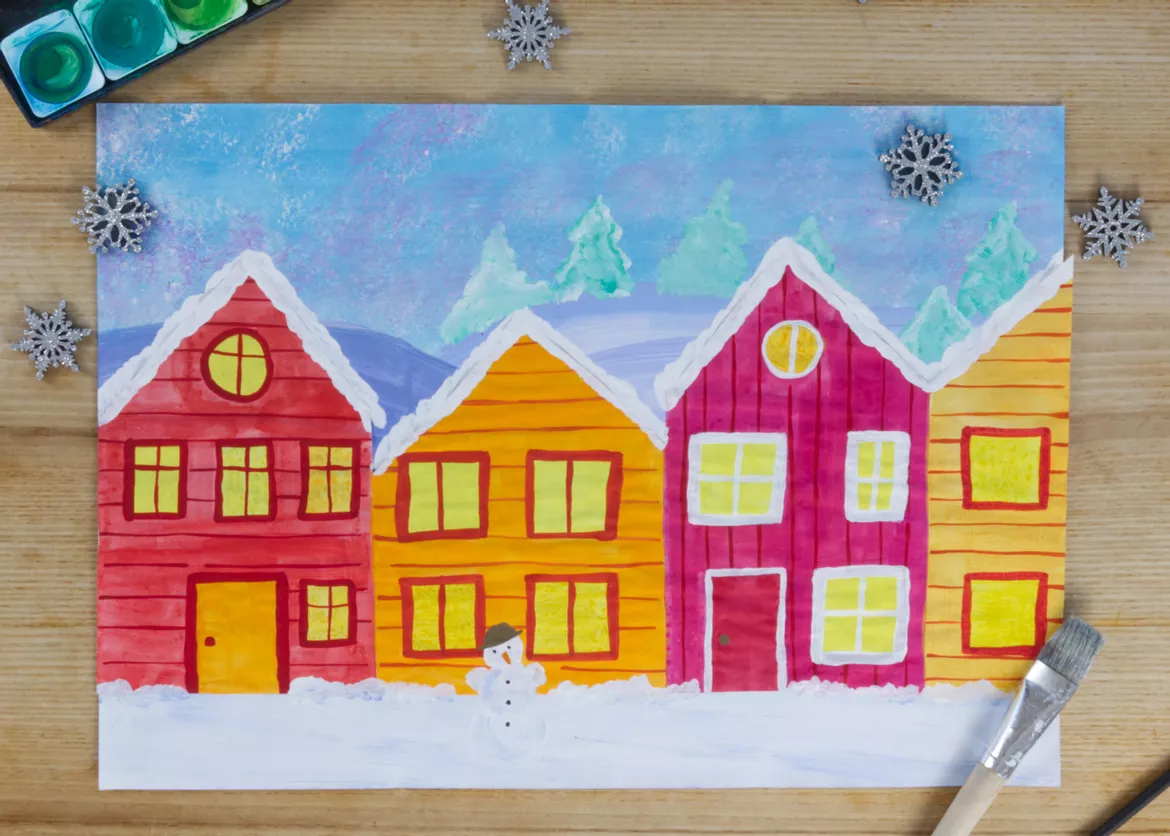 Bild in der Beschreibung des Unterrichtsmaterials Kunst Winter, 3. und 4. Klasse, Grundschule, Materialpaket von Pinselpauker #4