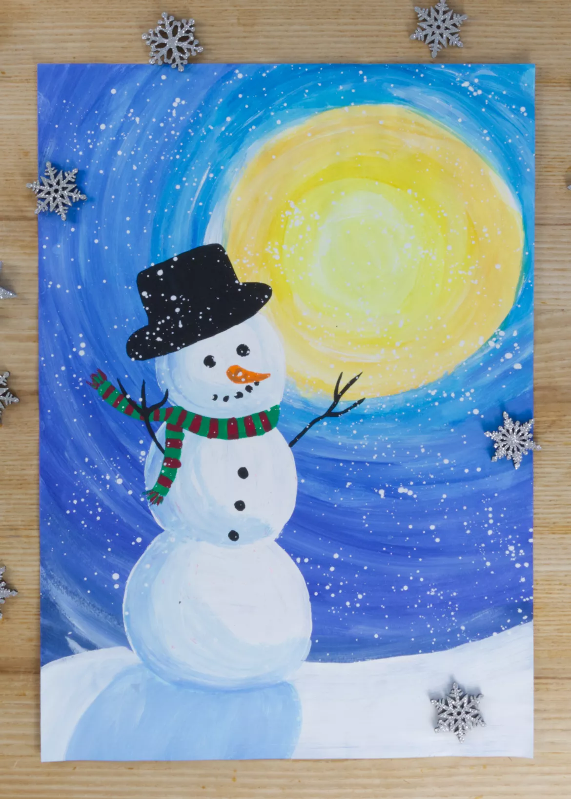 Bild in der Beschreibung des Unterrichtsmaterials Kunst Winter, 3. und 4. Klasse, Grundschule, Materialpaket von Pinselpauker #3