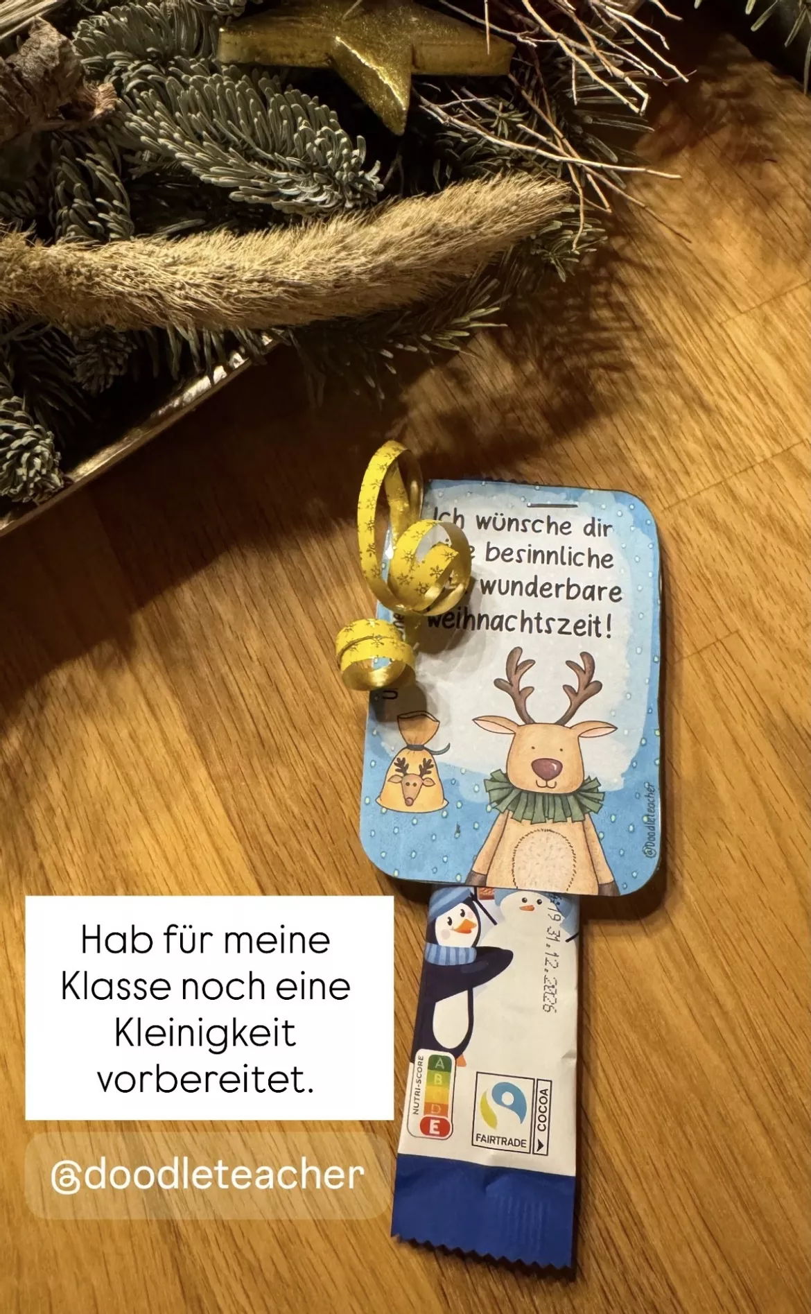 Bild in der Beschreibung des Unterrichtsmaterials Weihnachten - Gruß und Bastelkarten / Geschenke Weihnachtsgrüße von Doodleteacher #3