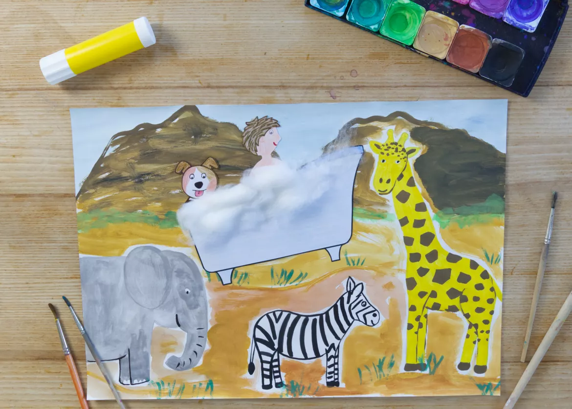 Bild in der Beschreibung des Unterrichtsmaterials Kunst Fantasie, 7 Ideen für die Grundschule, Materialpaket von Pinselpauker #1
