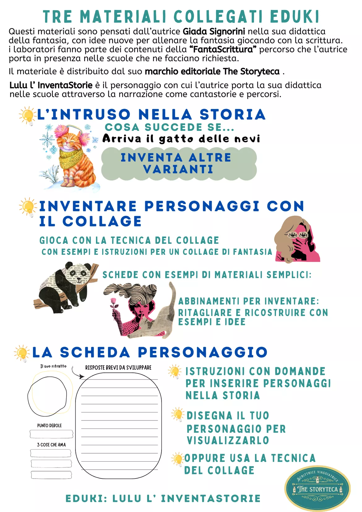 Bild in der Beschreibung des Unterrichtsmaterials Comprendere,scrivere e inventare "le parole dell