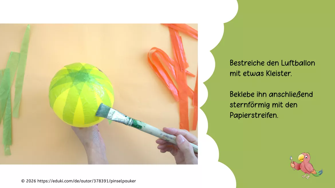 Bild in der Beschreibung des Unterrichtsmaterials Kunst Ostern, Osternest aus Transparentpapier, Grundschule von Pinselpauker #2