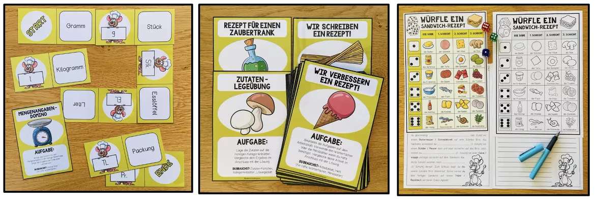Bild in der Beschreibung des Unterrichtsmaterials REZEPTE (Vorgangsbeschreibung) - Schreibwerkstatt (4.-7. Schulstufe) von Unterrichtmitspass #5