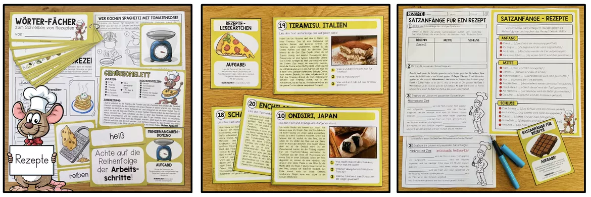 Bild in der Beschreibung des Unterrichtsmaterials REZEPTE (Vorgangsbeschreibung) - Schreibwerkstatt (4.-7. Schulstufe) von Unterrichtmitspass #2