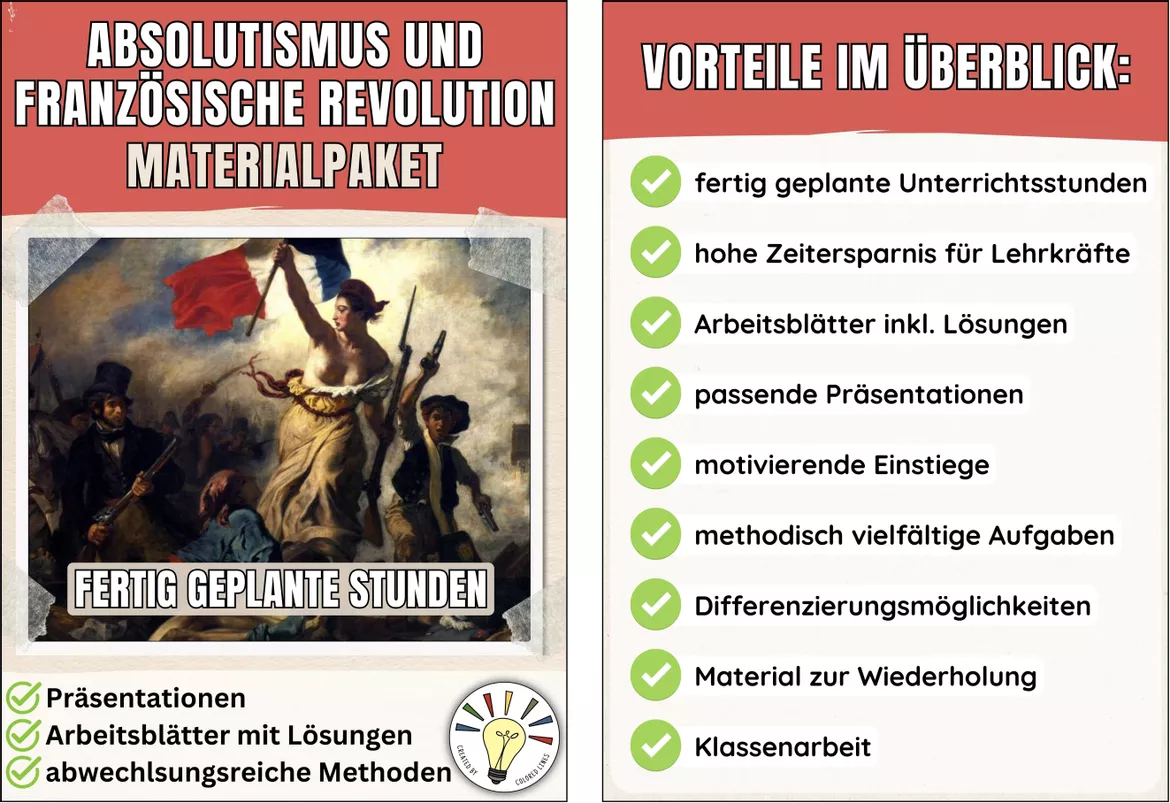 Bild in der Beschreibung des Unterrichtsmaterials Die Hinrichtung Ludwigs XVI. (Stundenkonzept) von Colored Lines #1