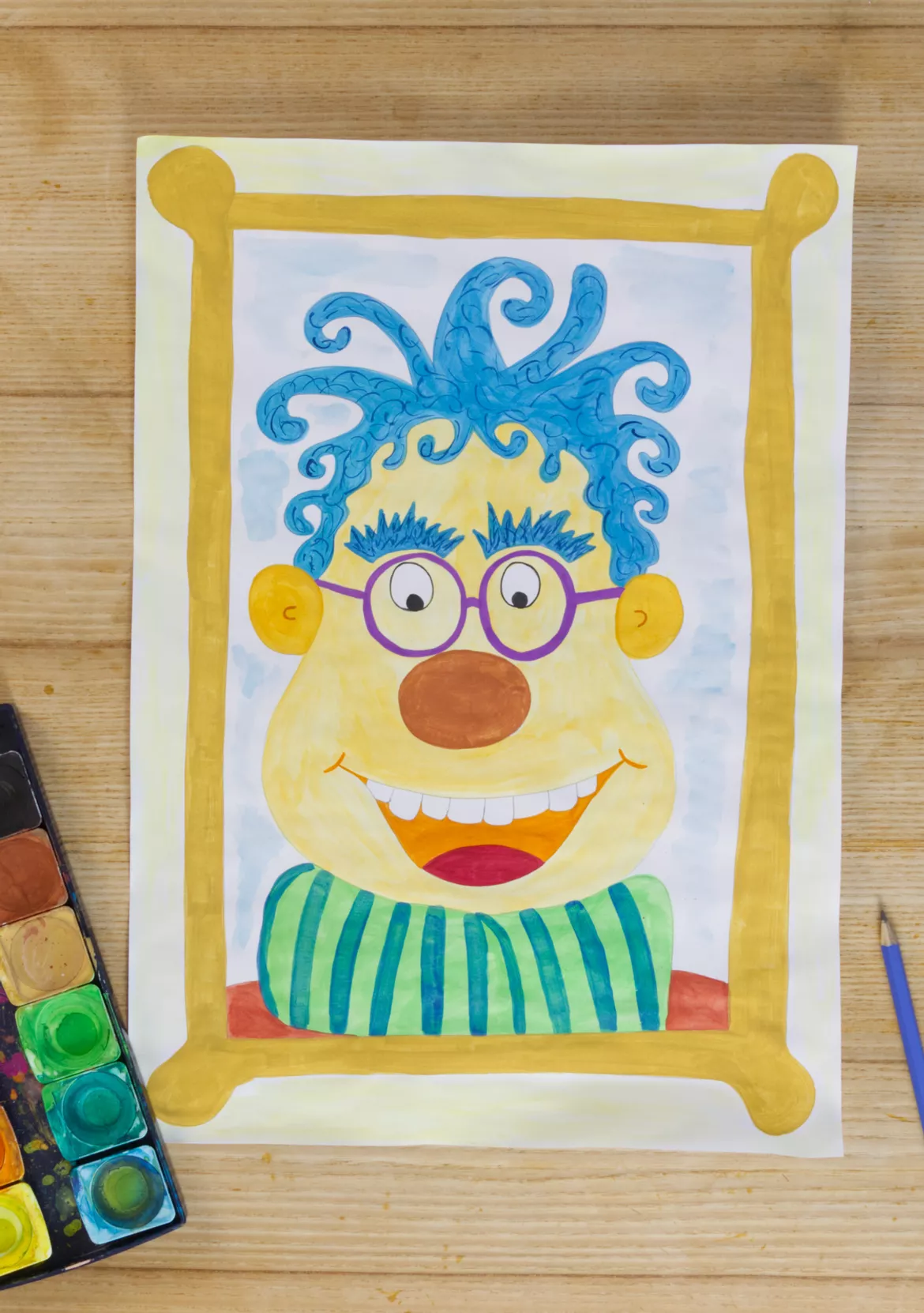 Bild in der Beschreibung des Unterrichtsmaterials Kunst Grundschule, Alle sind Irgendwie besonders von Pinselpauker #1