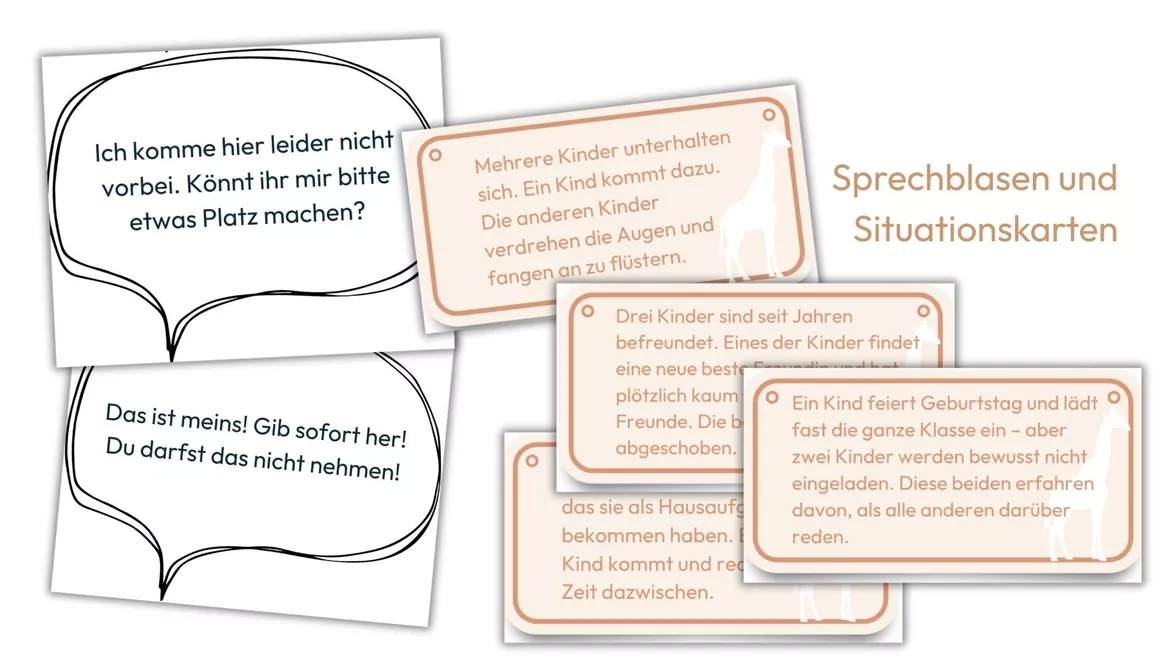 Bild in der Beschreibung des Unterrichtsmaterials Soziales Lernen mit der Giraffen- und Wolfssprache (Klasse 5 und 6) von Lehrerglück #3