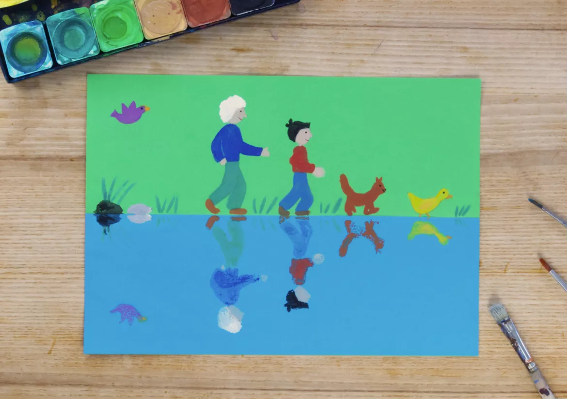 Bild in der Beschreibung des Unterrichtsmaterials Kunst Grundschule, Peter und der Wolf, Märchen, Musik von Pinselpauker #1