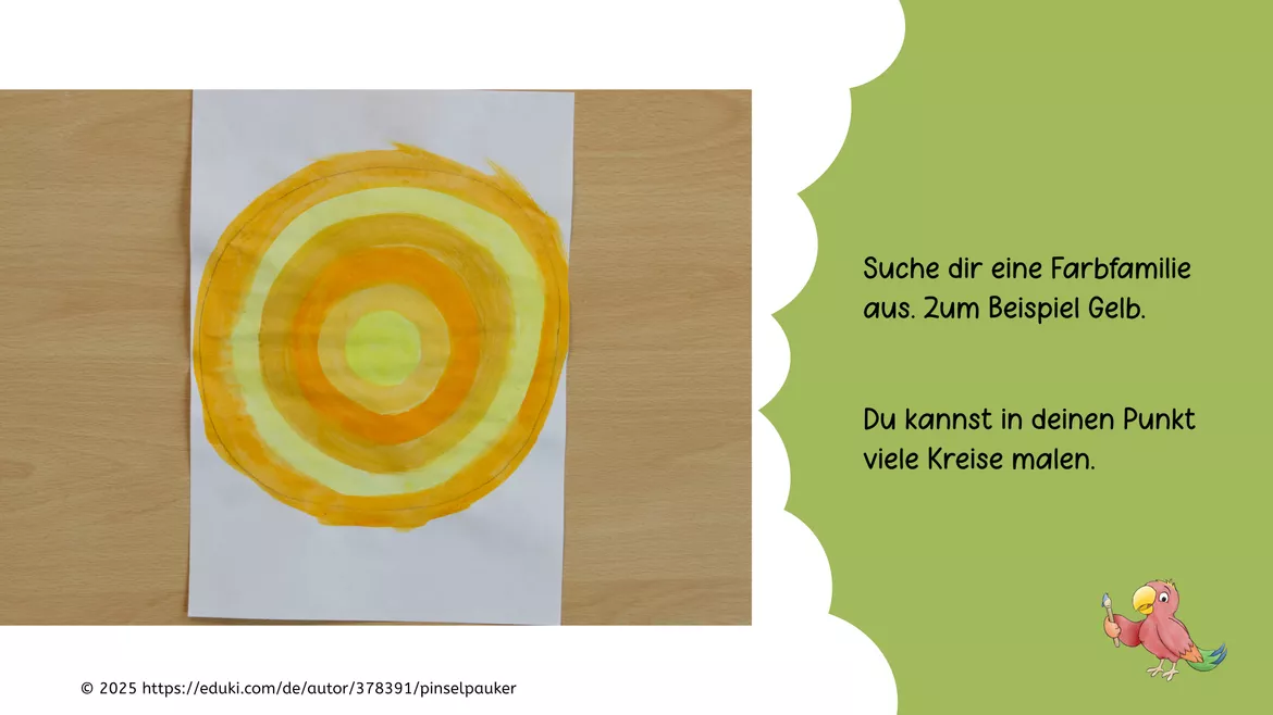 Bild in der Beschreibung des Unterrichtsmaterials Kunst Farbenlehre, Ich male einen Punkt von Pinselpauker #2