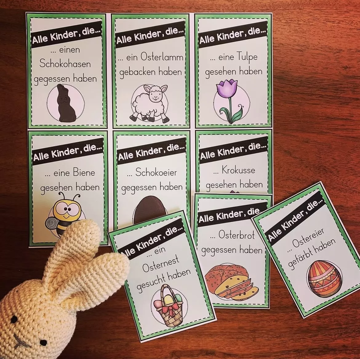 Bild in der Beschreibung des Unterrichtsmaterials Bewegungsspiel - Erzählen von den Osterferien: Alle Kinder, die... von allerlei_fuer_die_schule #1