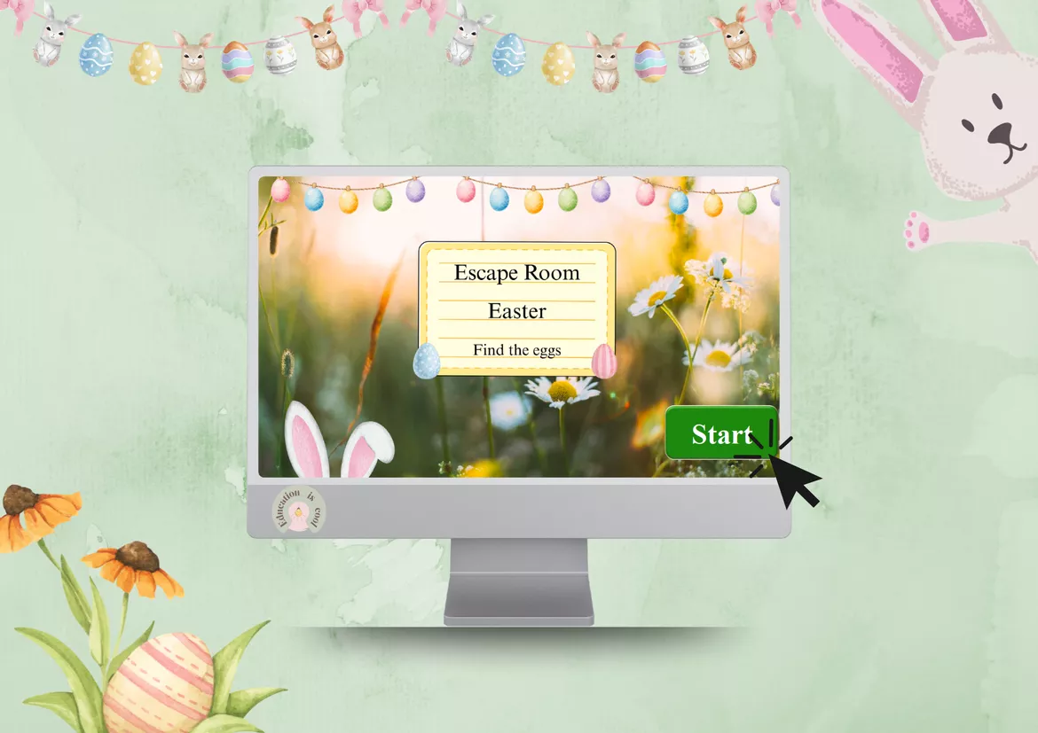 Bild in der Beschreibung des Unterrichtsmaterials Escape room Easter - Find the eggs 🐣 | English von education_is_cool #1