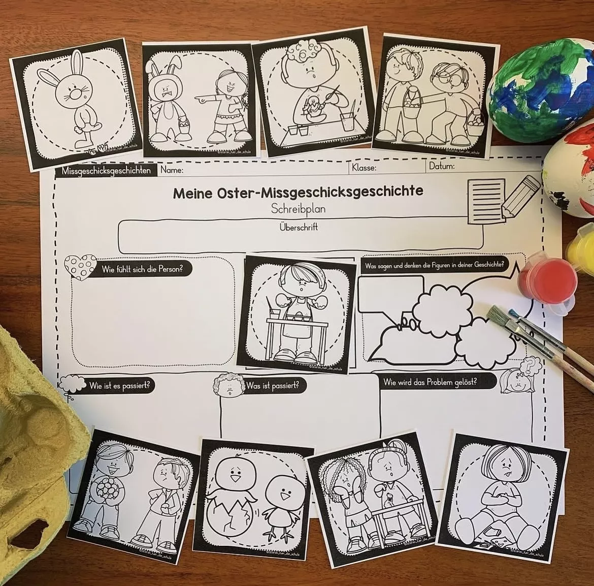 Bild in der Beschreibung des Unterrichtsmaterials Missgeschicksgeschichten Ostern - Schreibanlass von allerlei_fuer_die_schule #1