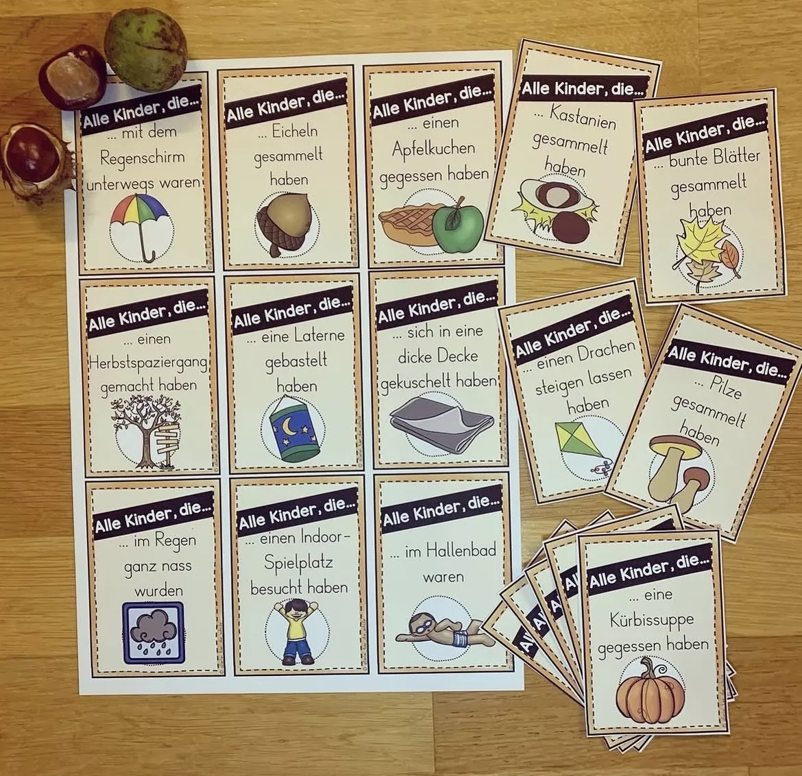 Bild in der Beschreibung des Unterrichtsmaterials Bewegungsspiel - Erzählen von den Herbstferien: Alle Kinder, die... von allerlei_fuer_die_schule #1
