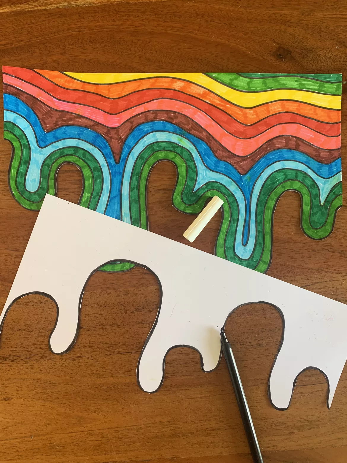 Bild in der Beschreibung des Unterrichtsmaterials Drip Drawing - Kunstprojekt nach Jen Stark von allerlei_fuer_die_schule #2