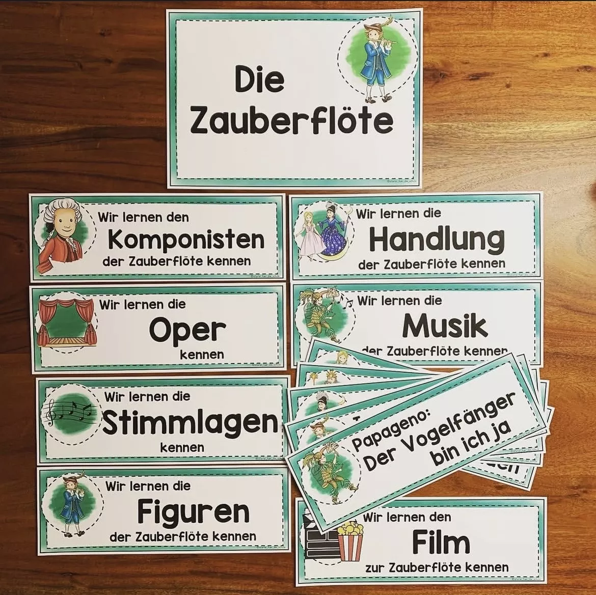 Bild in der Beschreibung des Unterrichtsmaterials Die Zauberflöte (Mozart): Komplette Unterrichtsreihe für die Grundschule von allerlei_fuer_die_schule #1