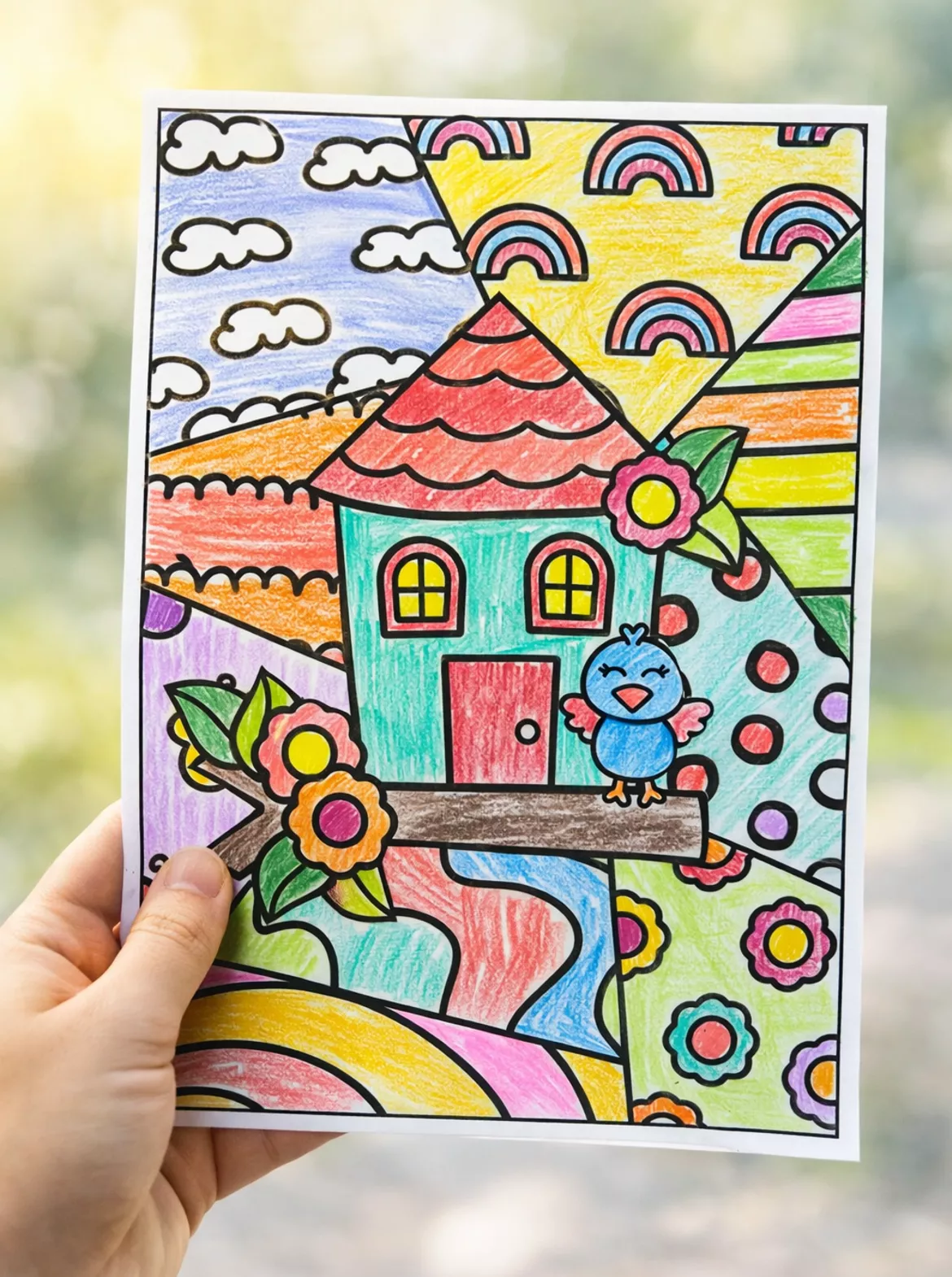 Bild in der Beschreibung des Unterrichtsmaterials Ausmalbilder Frühling und Sommer von LernTagebuch #1