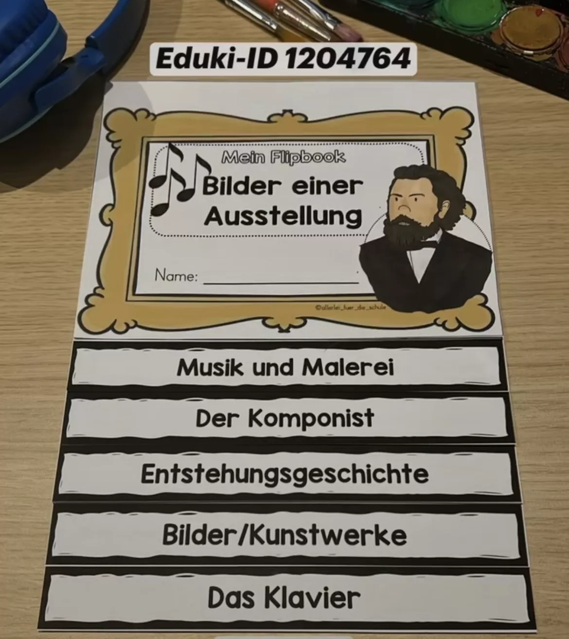 Bild in der Beschreibung des Unterrichtsmaterials "Bilder einer Ausstellung" - Arbeitsmaterial und differenziertes Flipbook zum Hintergrundwissen für die Grundschule von allerlei_fuer_die_schule #1