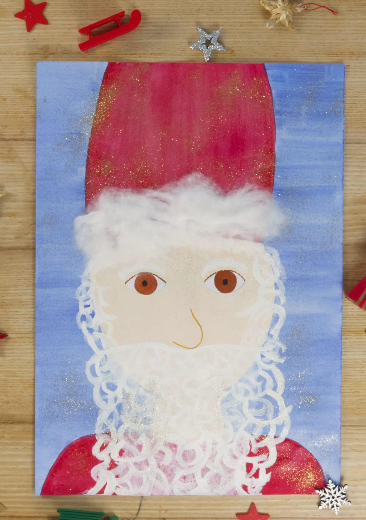 Bild in der Beschreibung des Unterrichtsmaterials Kunst Weihnachten, Sankt Nikolaus, Grundschule von Pinselpauker #1