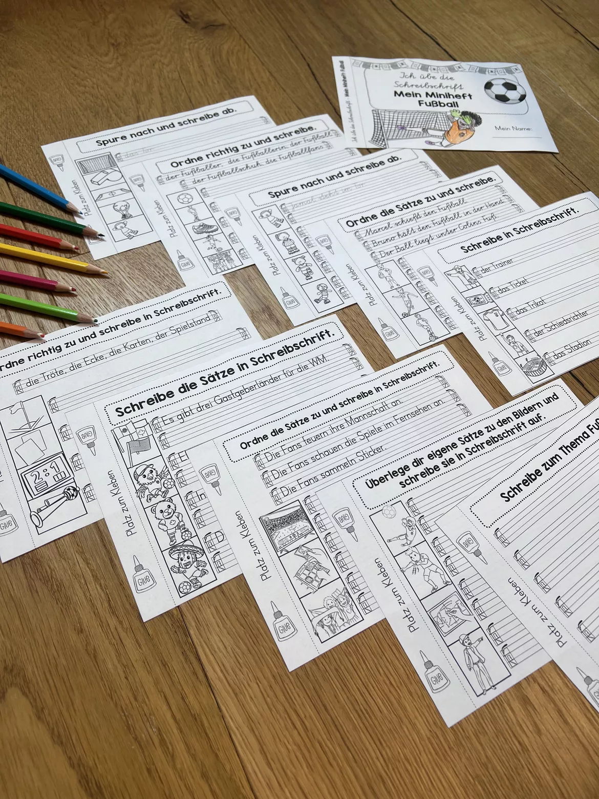 Bild in der Beschreibung des Unterrichtsmaterials Fußball WM 2026: Schreibschrift üben | Grundschule von allerlei_fuer_die_schule #1