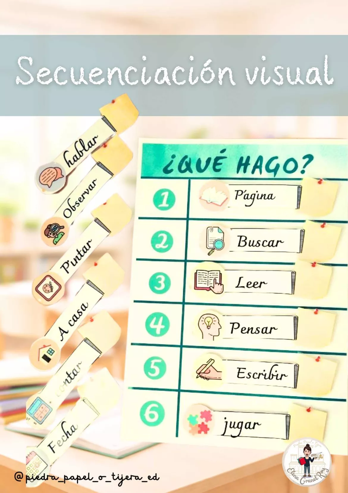 Bild in der Beschreibung des Unterrichtsmaterials PACK: Esenciales de clase von Piedra Papel o Tijera ✂ #7