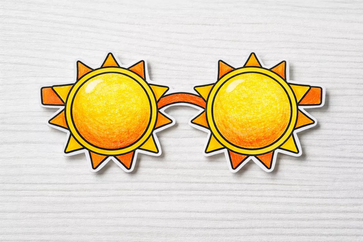 Bild in der Beschreibung des Unterrichtsmaterials 3D Sommer-Selbstporträt mit Sonnenbrillen - Kreatives Kunstmaterial für den Sommer von CarosClass #1