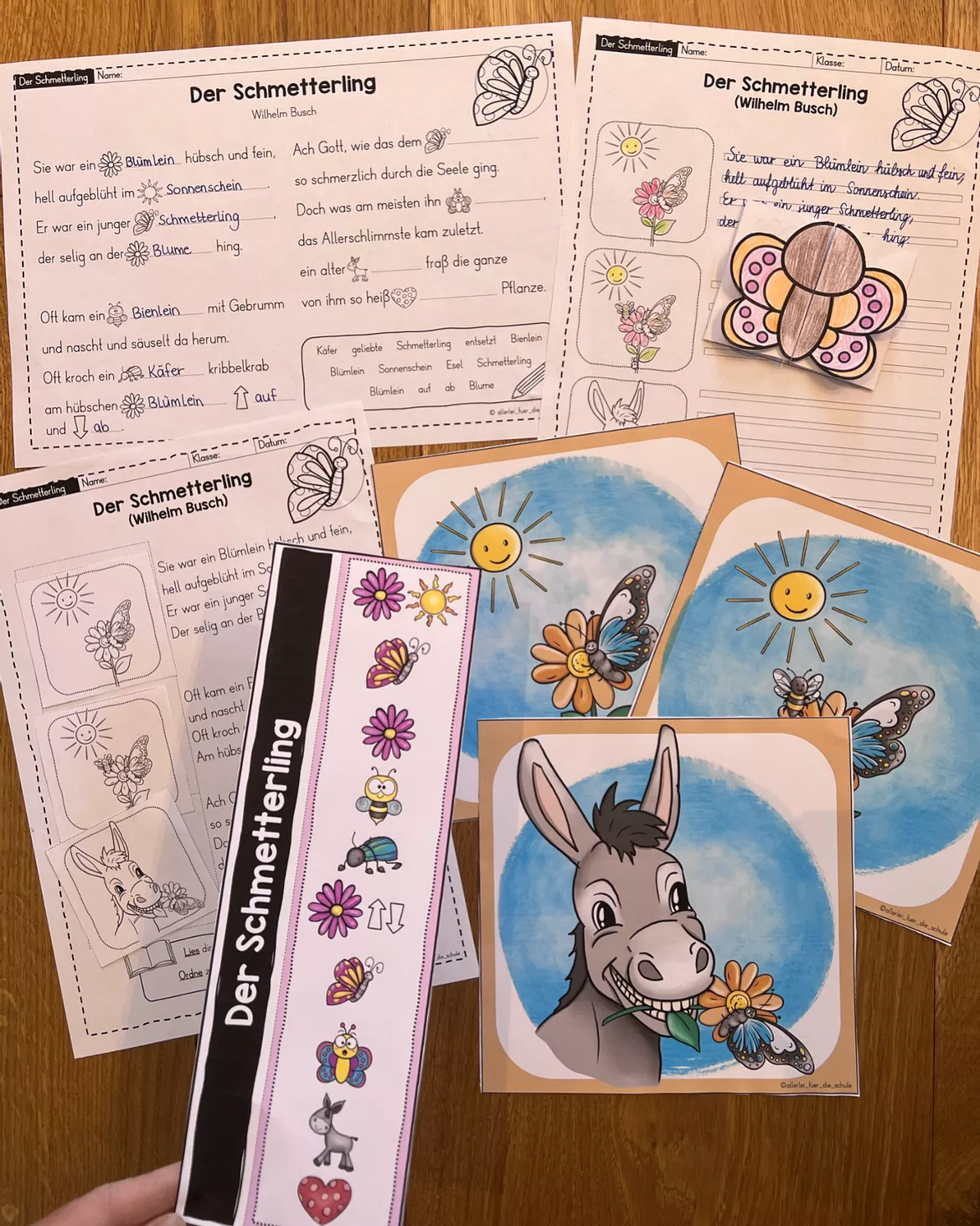 Bild in der Beschreibung des Unterrichtsmaterials Frühlingsgedicht "Der Schmetterling": Einfach auswendig lernen! von allerlei_fuer_die_schule #1