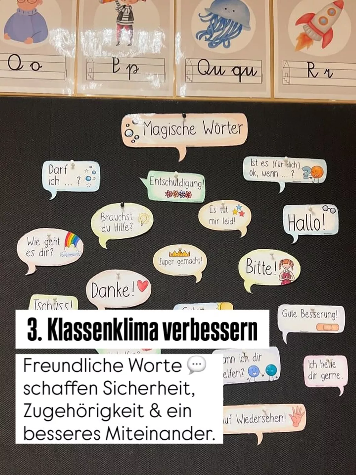 Bild in der Beschreibung des Unterrichtsmaterials Magische Worte & Zauberwörter - Tafelmaterial / Poster / Schilder Miteinander von Doodleteacher #2