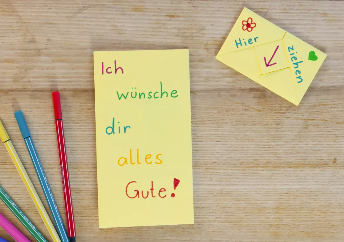 Bild in der Beschreibung des Unterrichtsmaterials Muttertag, Vatertag, Karte falten, Kunst Grundschule von Pinselpauker #1