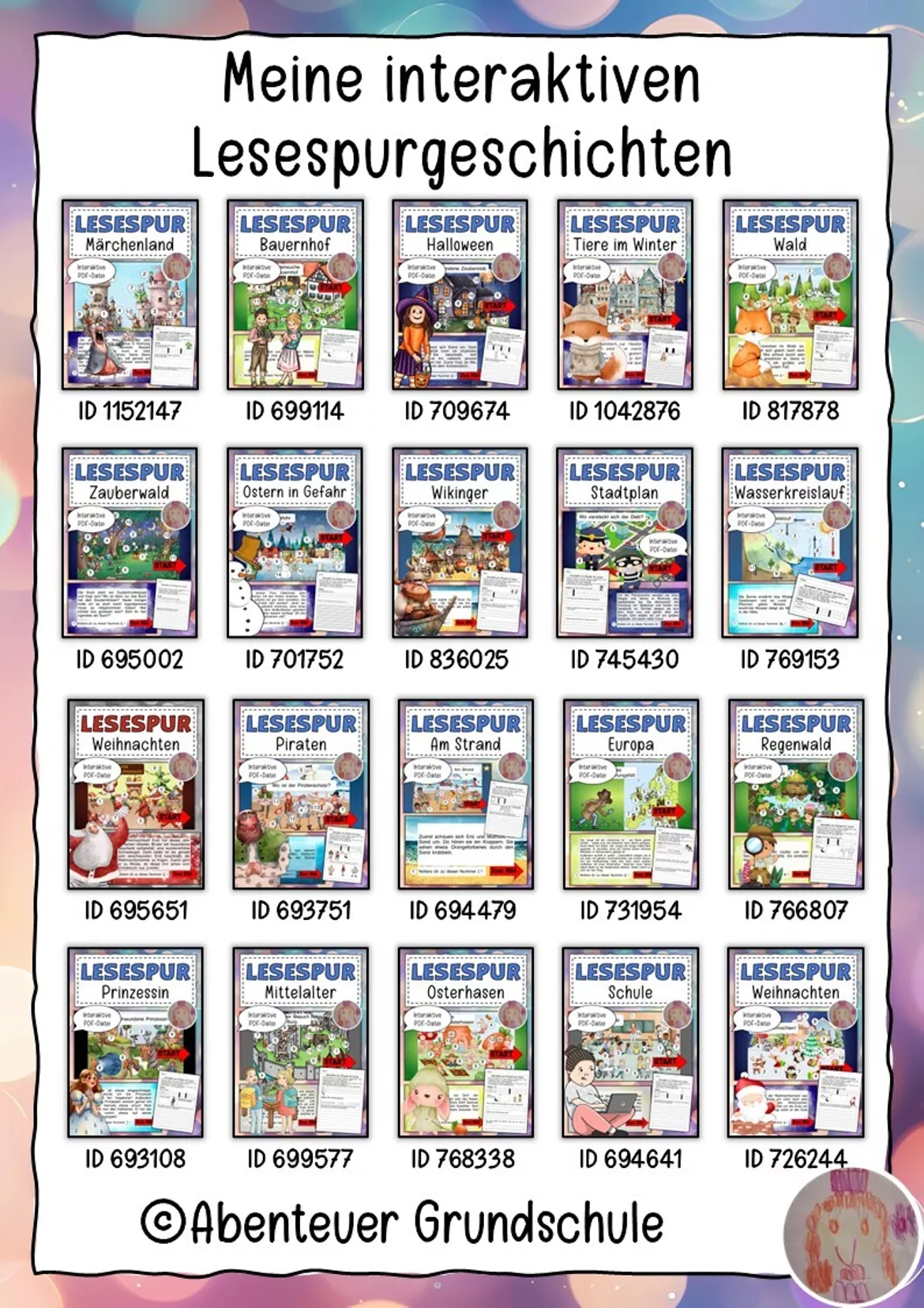 Bild in der Beschreibung des Unterrichtsmaterials Interaktive Lesespurgeschichte Weihnachten von Abenteuer Grundschule #1