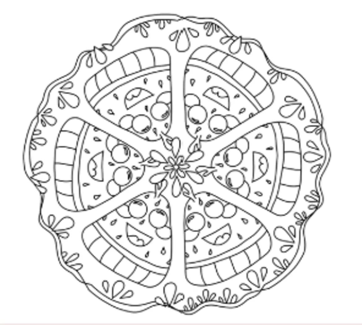 Bild in der Beschreibung des Unterrichtsmaterials WM Kunst Fußball 2026 - Ausmalbilder - Mandala - Kunst Grundschule Klasse 1-4 von Art im Ländle #3