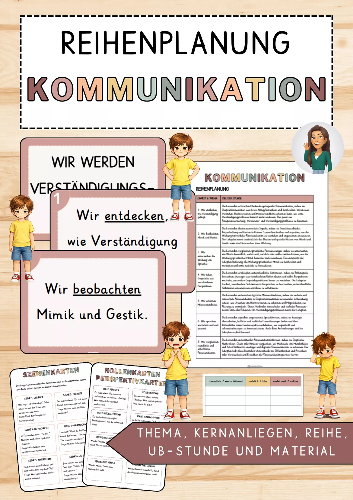 Bild in der Beschreibung des Unterrichtsmaterials Materialpaket: Kommunikation - Unterrichtsreihe, UB-Stunde und Material von CarosClass #2