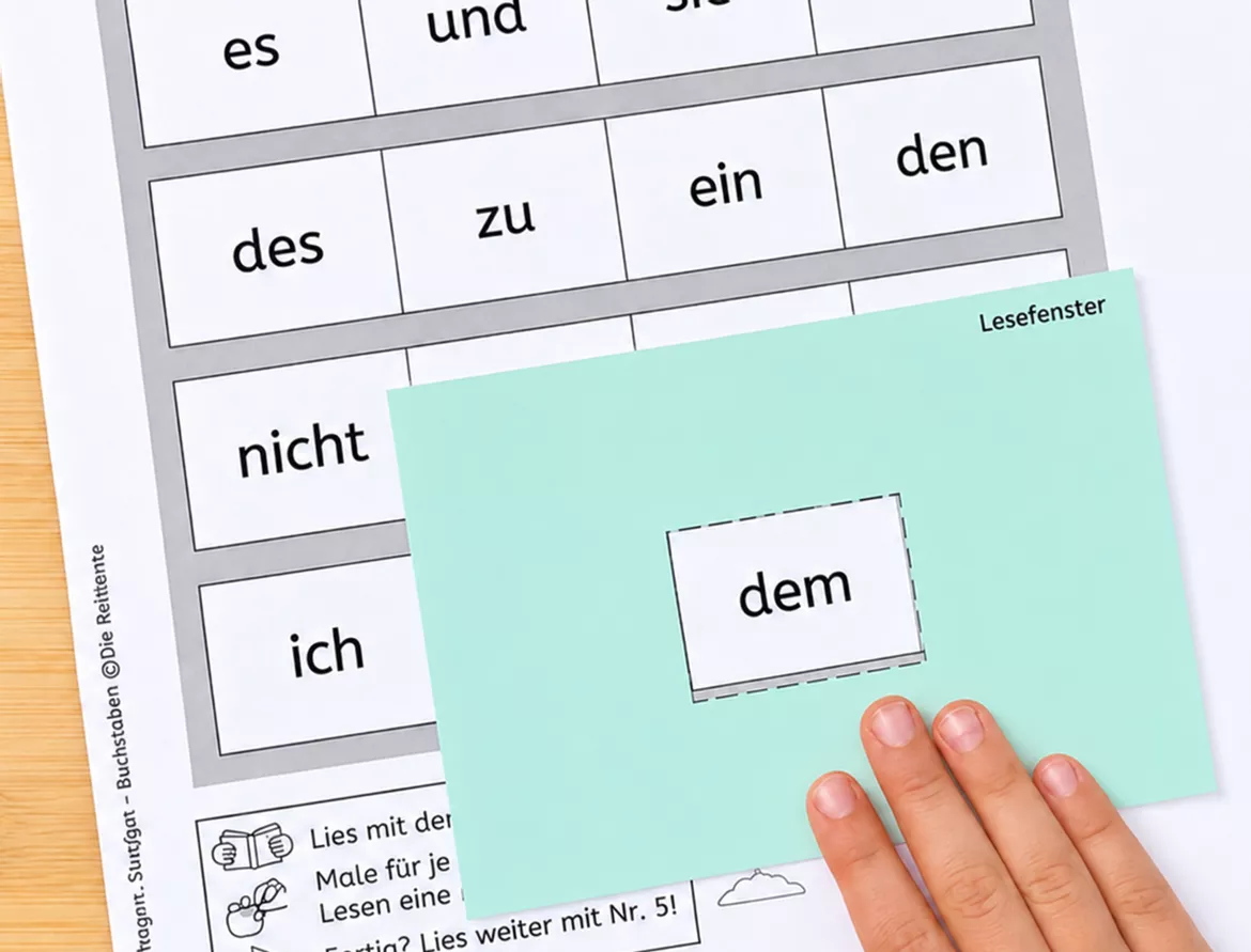 Bild in der Beschreibung des Unterrichtsmaterials Leseförderung: Fensterlesen mit den 100 häufigsten Wörtern von DieRelitante #1