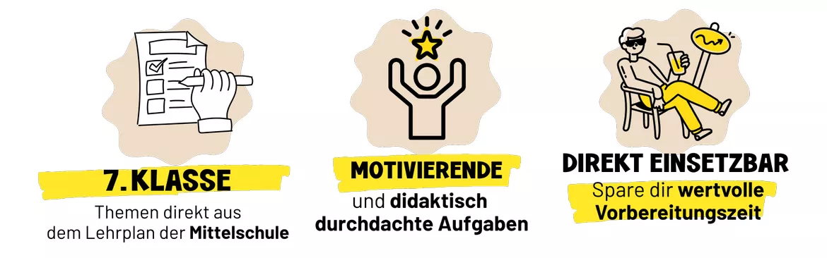 Bild in der Beschreibung des Unterrichtsmaterials Englisch Wiederholungsheft | 7. Klasse | 16 Arbeitsblätter | workbook mit Lösungen von ms.doubtfire #3