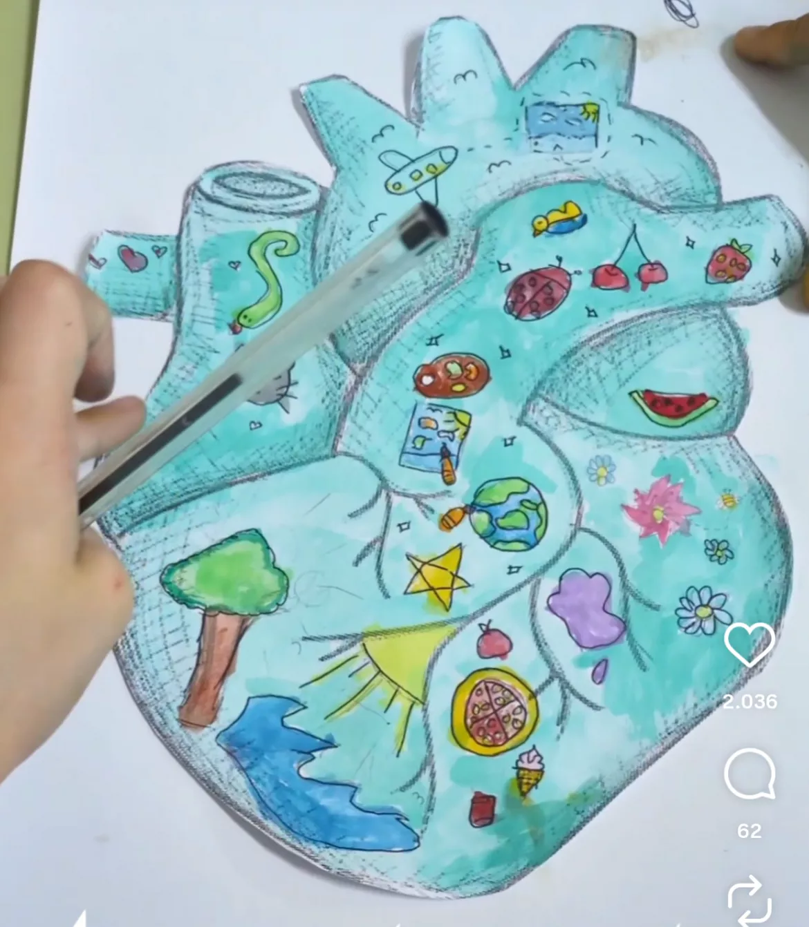 Bild in der Beschreibung des Unterrichtsmaterials Corazón com(partido) von laprofdeprimaria #3