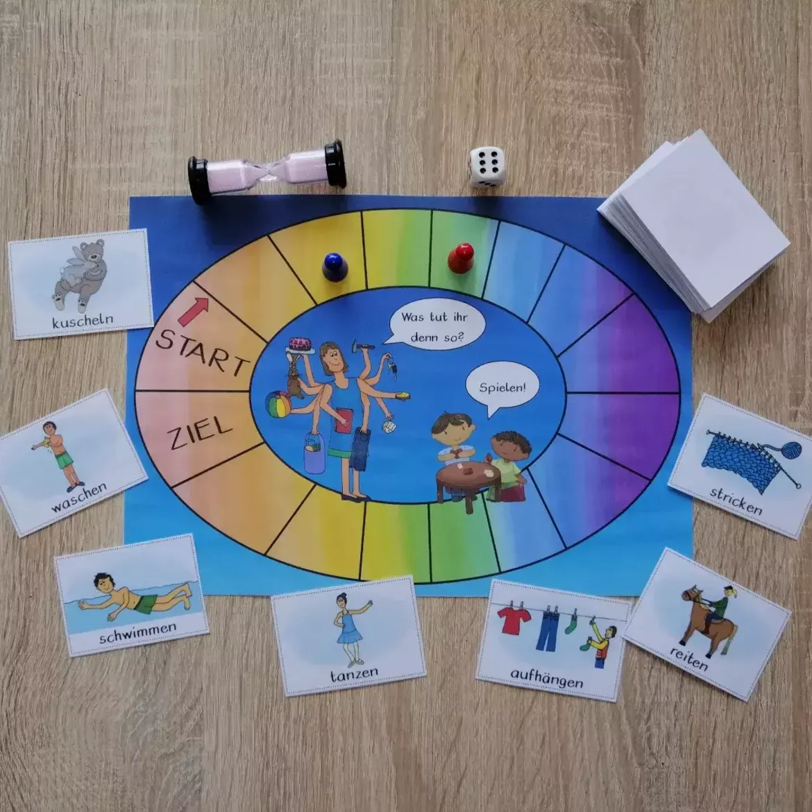 Bild in der Beschreibung des Unterrichtsmaterials Verben von Abenteuer Grundschule #1