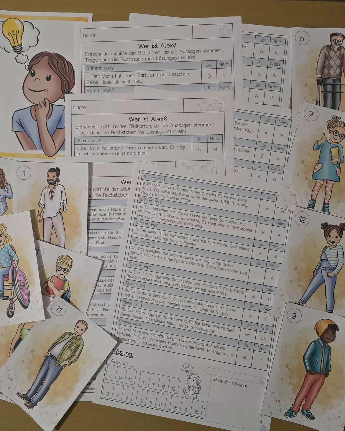 Bild in der Beschreibung des Unterrichtsmaterials Personenbeschreibung Lesespaziergang von Abenteuer Grundschule #2