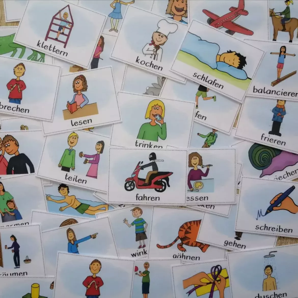 Bild in der Beschreibung des Unterrichtsmaterials Verben von Abenteuer Grundschule #2